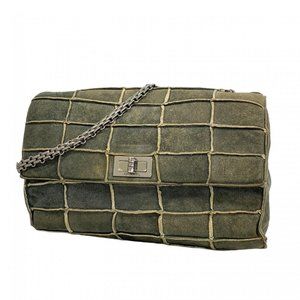 CHANEL Gray Shoulder Bag